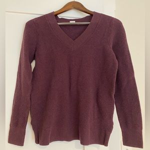GAP Maroon V-neck Sweater